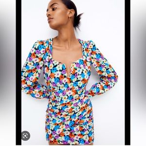 Zara floral dress